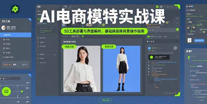 AI电商模特实战全攻略：SD工具部署-界面解析与换装换背景操作技巧
