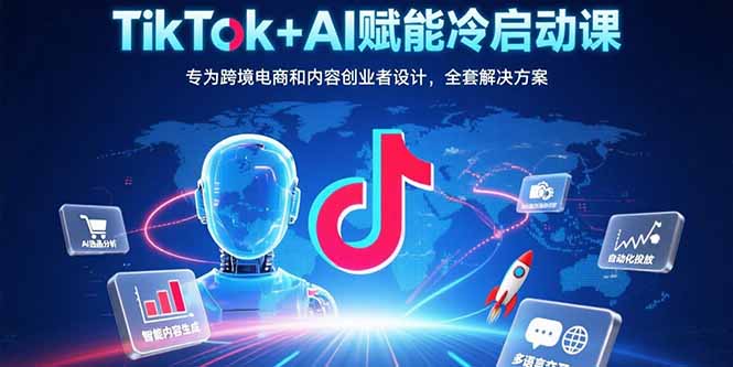 【TikTok+AI冷启动策略】跨境电商与内容创业者必备全套解决方案_打造引爆增长-资源网站