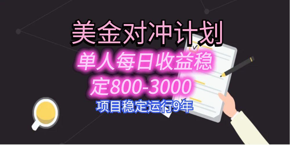 图片[1]-美刀掘金变现项目-单人日赚800-3000元-稳步运行8年-实现财务自由