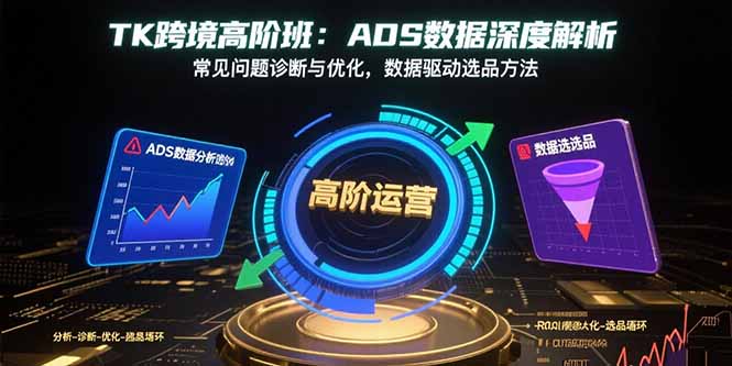TK跨境高阶班：ADS数据深入解析-常见问题诊断与优化-数据驱动选品策略全解-资源网站