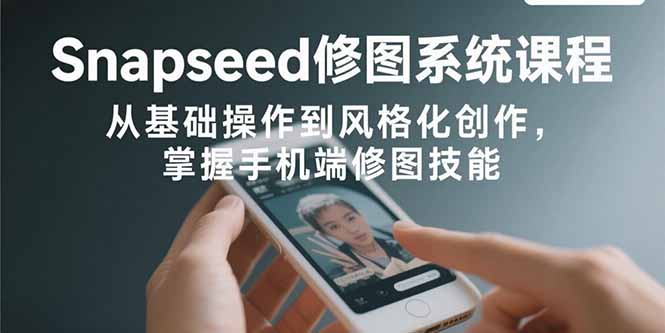 Snapseed手机修图全攻略：基础到高级技巧_轻松打造独特风格