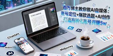 零基础学自媒体：11节课从养号到变现-最高单账号3个月赚12万-资源网站