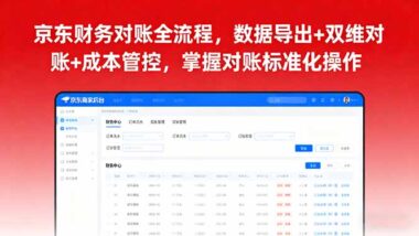 2025电商财务进阶课：京东后台数据导出+对账全攻略-资源网站