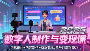 AI数字人：如何轻松打造个人IP-实现副业赚钱？-资源网站