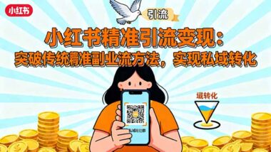 打破副业传统-小红书精准引流-轻松实现私域变现-资源网站