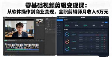 视频剪辑全攻略：从软件基础到实战应用_一网打尽-资源网站