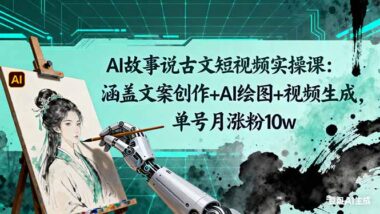 从零到精-110万粉博主带你玩转AI古文短视频全流程