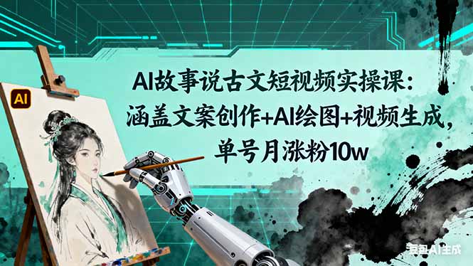 图片[1]-从零到精-110万粉博主带你玩转AI古文短视频全流程