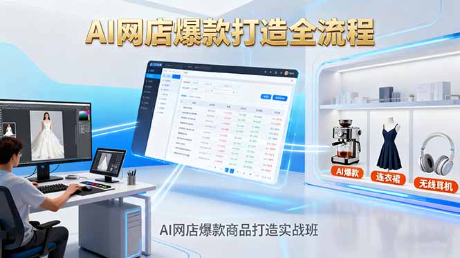 图片[1]-AI网店爆款实战：从图片处理到爆文改写_一课搞定