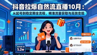 抖音自然流起号秘籍：单月利润10W+的实战攻略-资源网站