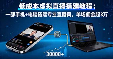零基础也能学-虚拟直播创业速成班-资源网站