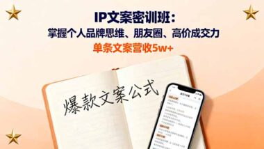 从文案力到个人品牌：打造高价值朋友圈的全方位指南-资源网站