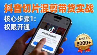 抖音带货秘籍：40+节混剪课助你轻松变现-资源网站