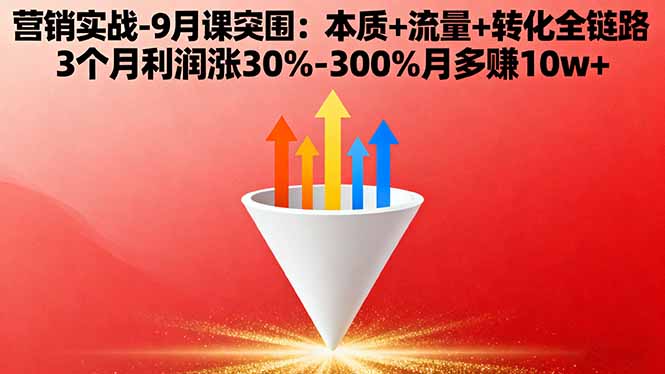 图片[1]-从零到一：营销陪跑训练营助你掌握营销核心法则