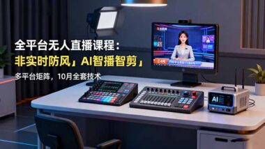 从入门到精通：无人直播全流程实战课程-资源网站