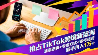 TikTok跨境暴富秘籍大公开：流量密码+变现捷径+账号运营全攻略-新手轻松月入过万