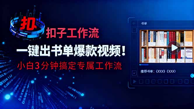 图片[1]-3分钟生成爆款书单视频-小白也能轻松变现的AI神器