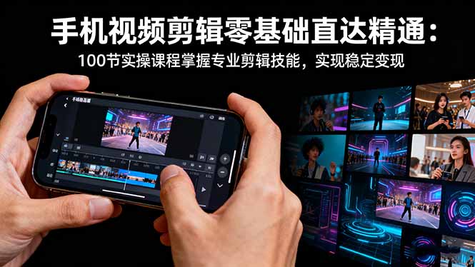 图片[1]-100节实操课-带你玩转手机视频剪辑-成就剪辑高手