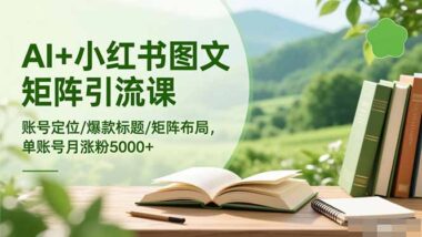 从0到1打造爆款账号-小红书运营高手的10节必修课-资源网站