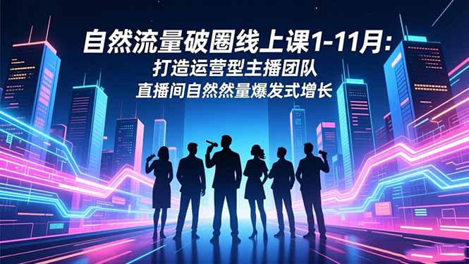 图片[1]-自然流量破圈-打造运营型主播团队-实现直播间流量爆发式增长