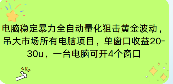 图片[1]-黄金市场新机遇：AI量化交易-24小时挂机躺赚