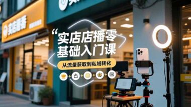 零基础也能玩转店播营销-轻松开启副业赚钱新征程-资源网站