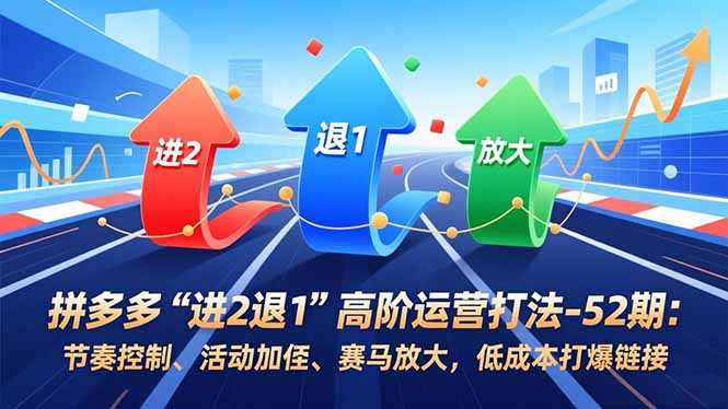 图片[1]-拼多多卖家必学：“进2退1”打法-盈利增长新路径