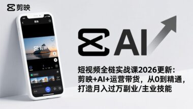 剪辑与运营全攻略：从零到大师_一课搞定-资源网站