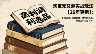 从零到爆单-淘宝无货源电商全流程-教你轻松避开红海竞争-资源网站
