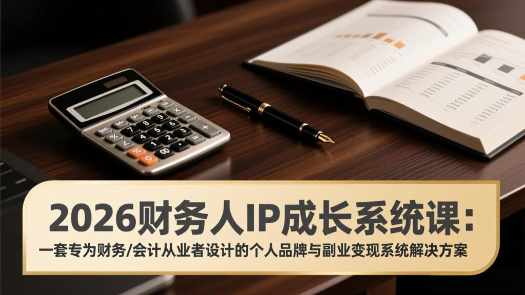 图片[1]-2026财务人必看-专属个人品牌打造与副业变现的IP成长系统课
