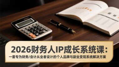 2026财务人必看-专属个人品牌打造与副业变现的IP成长系统课-资源网站