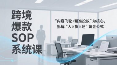 跨境爆款打造秘籍：SOP系统课揭秘“内容飞轮×精准投放”×“人货场”黄金三角