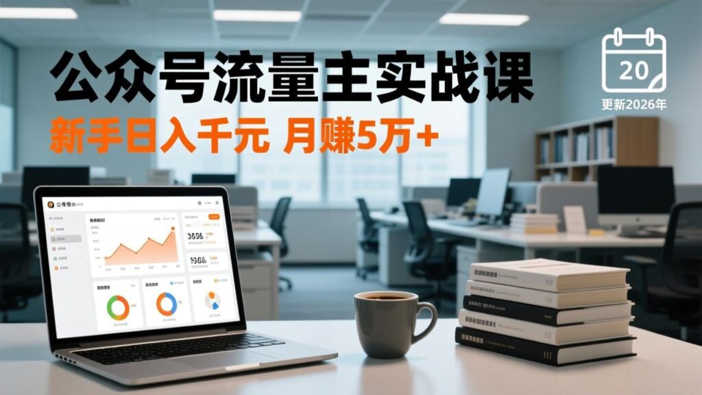图片[1]-2026年公众号流量主暴富指南：爆文速成+流量裂变+全平台掘金-新手月入5W+实战攻略