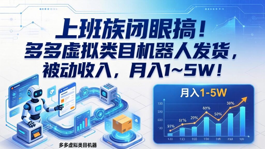 图片[1]-打工人必看-虚拟类目机器人自动发货-躺赚1-5W/月被动收入