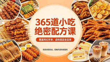 小吃绝密配方大公开-网红爆款全收录-摆摊开店轻松赚翻-资源网站