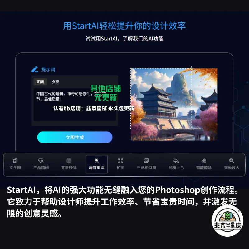 图片[2]-PS AI插件StartAI保姆级安装教程-Win/Mac双平台一键激活+文生图实战演示