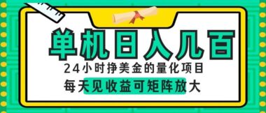 AI自动量化项目实测：每天轻松赚几十美刀-懒人也能做的美金副业-资源网站