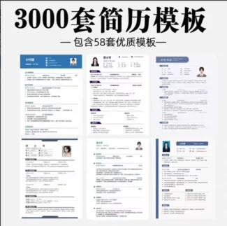 3000套免费Word简历模板_一键下载直接套用（附避坑指南）-资源网站